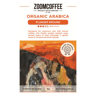 Organic Arabica (Zoom Coffee) Plunger Grind 1kg